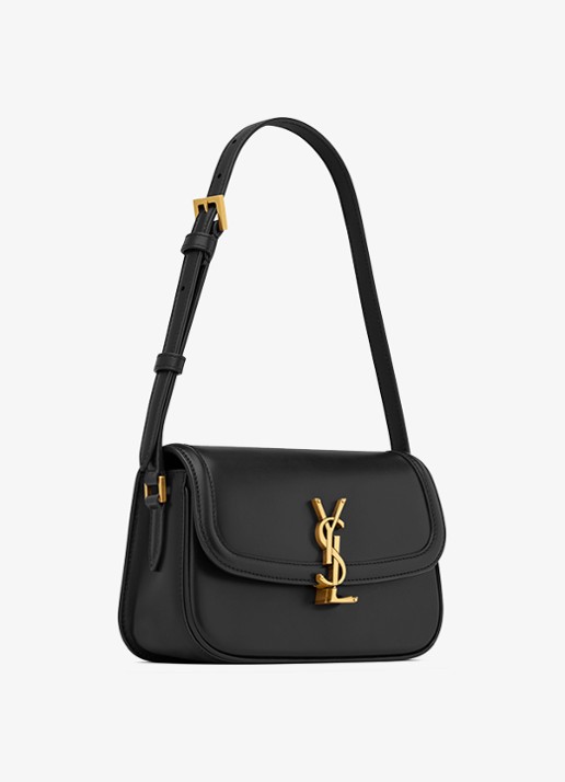 Saint Laurent Solferino Mini schoudertas van kalfsleer - detail 3 zwart