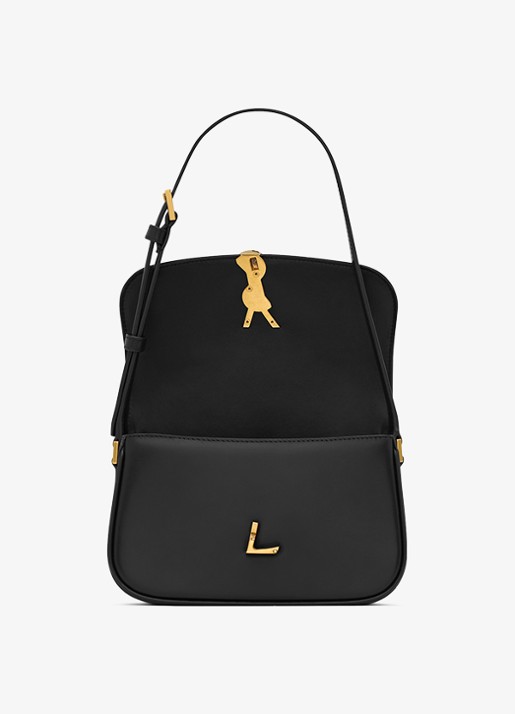 Saint Laurent Solferino Mini schoudertas van kalfsleer - detail 5 zwart