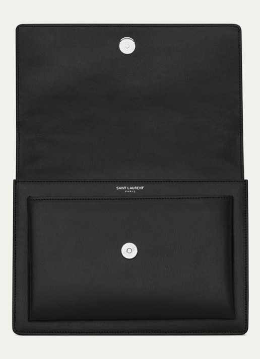 Saint Laurent Sunset Medium schoudertas van kalfsleer - detail 4 zwart