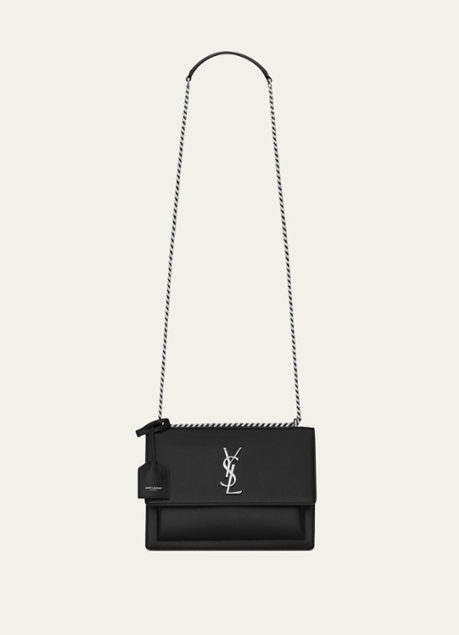 Saint Laurent Sunset Medium schoudertas van kalfsleer