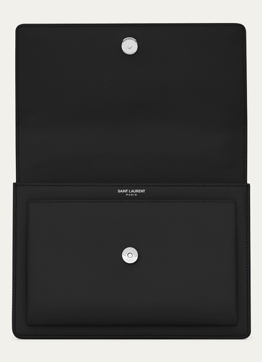 Saint Laurent Sunset Medium schoudertas van kalfsleer - detail 3 zwart