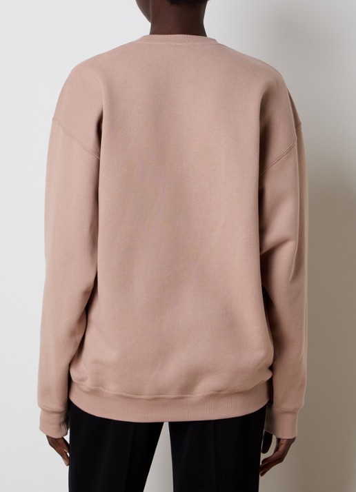 Saint Laurent Sweater met logoborduring - achterkant 5 oudroze