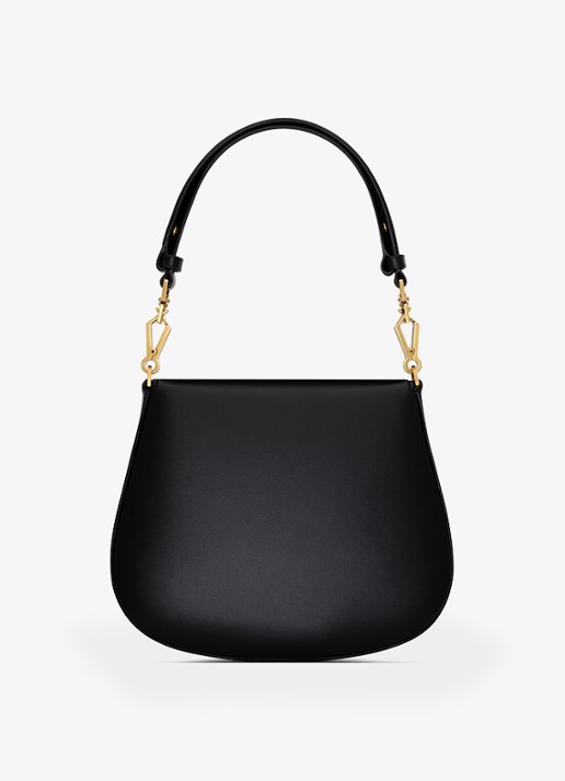 Saint Laurent Top Handle schoudertas van kalfsleer - detail zwart