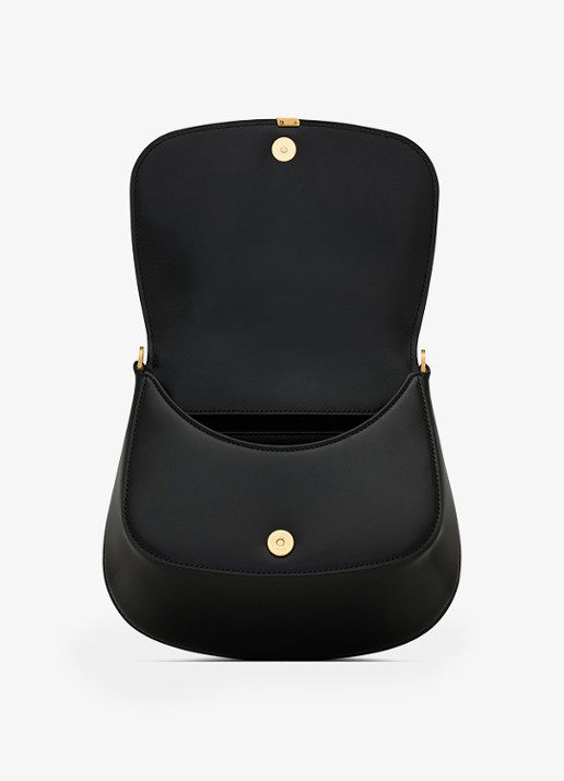 Saint Laurent Top Handle schoudertas van kalfsleer - detail 3 zwart