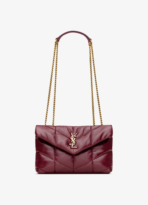 Saint Laurent Toy Puffer schoudertas van kalfsleer