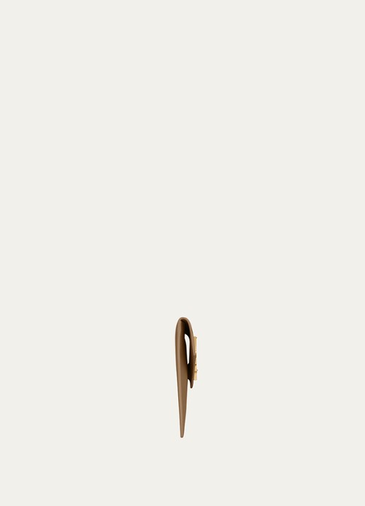 Saint Laurent Uptown clutch van kalfsleer - detail 2 beige