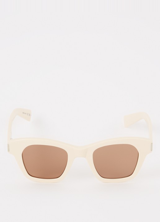 Saint Laurent Wayfarer zonnebril SL592 - detail creme