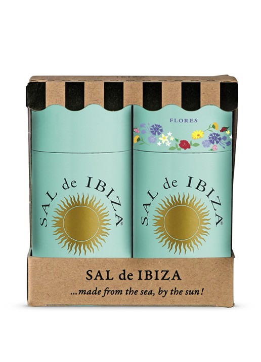 Sal de Ibiza Duo Beach Pure & Bloemetjes zeezout 200 gram