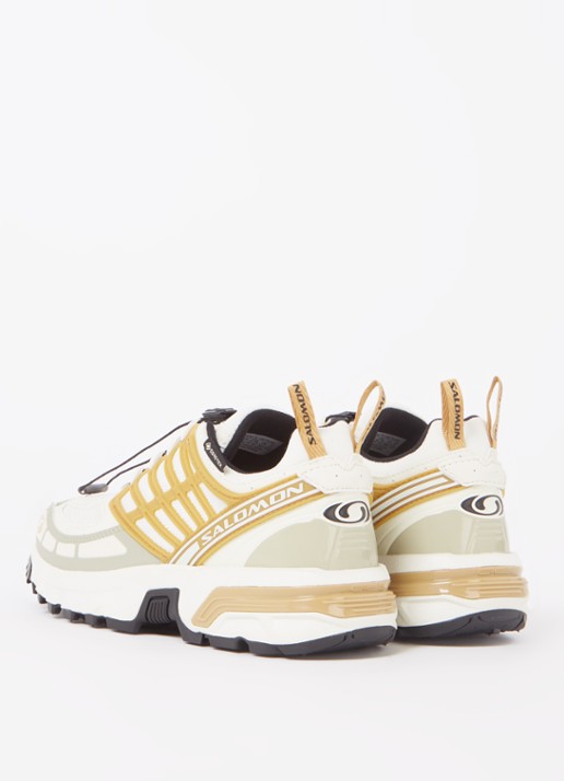Salomon Acs Pro GTX sneaker met mesh details - achterkant lichtbruin