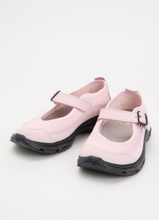 Salomon RX Marie-Jeanne sneaker van mesh met leren details - detail lichtroze