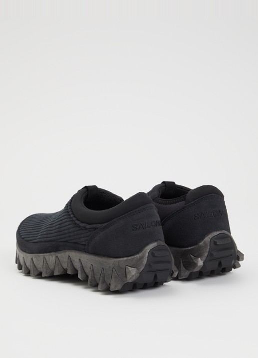 Salomon SnowClog instapper van corduroy met details van suède - achterkant 8 antraciet