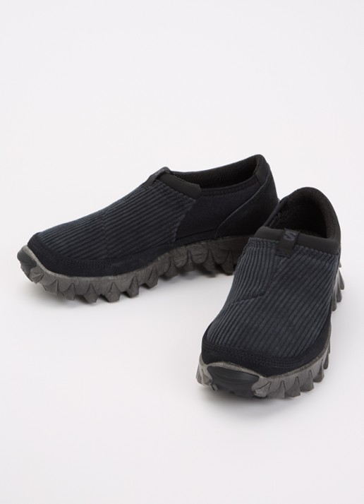 Salomon SnowClog instapper van corduroy met details van suède - detail 4 antraciet