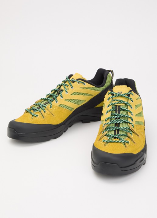 Salomon X-Alp Woven sneaker van suède met mesh details  - detail 3 okergeel