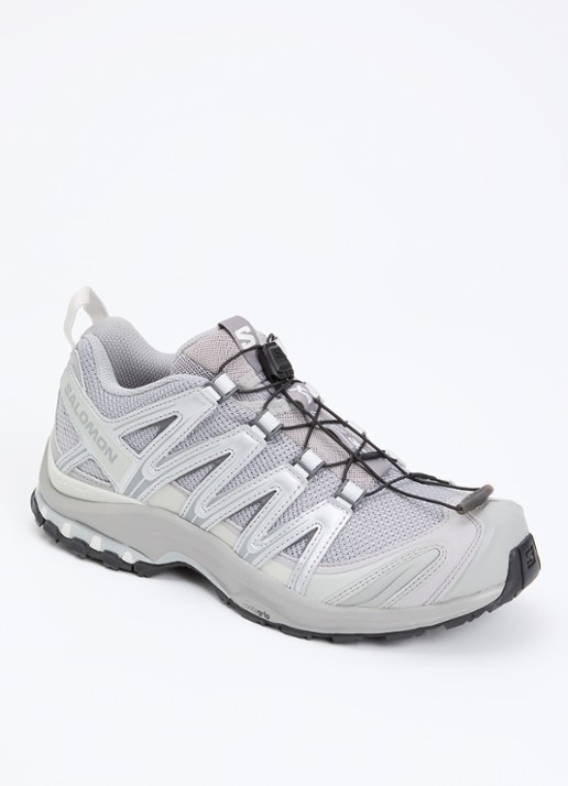 Salomon XA Pro 3D sneaker met details van mesh - voorkant 3 grijs