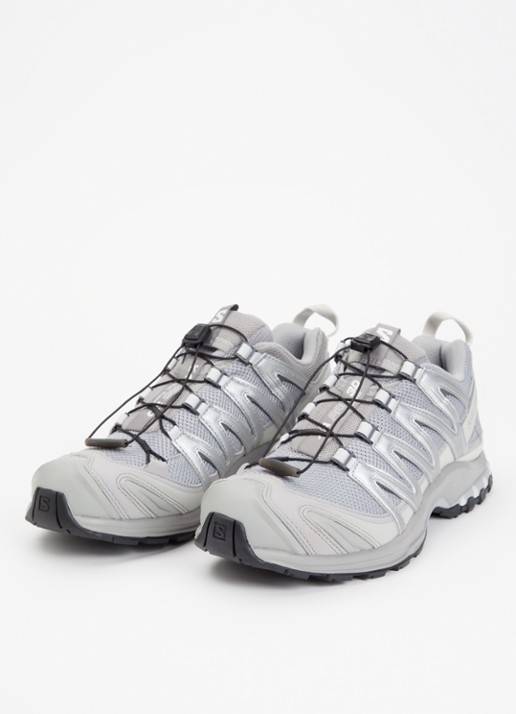 Salomon XA Pro 3D sneaker met details van mesh - detail 8 grijs