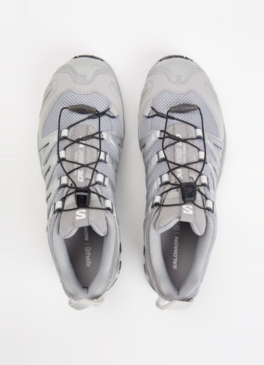 Salomon XA Pro 3D sneaker met details van mesh - detail 9 grijs