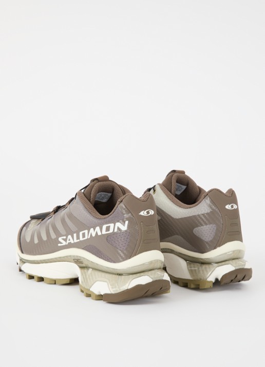 Salomon XT-4 OG sneaker met mesh details - achterkant olijfgroen