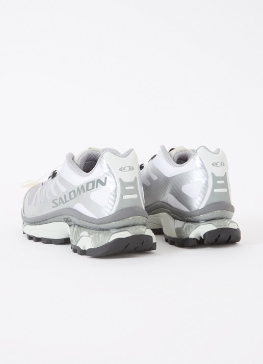 Salomon XT-4 OG sneaker met mesh details - achterkant zilver