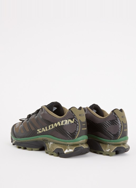 Salomon XT-4 OG sneaker met mesh details - achterkant olijfgroen