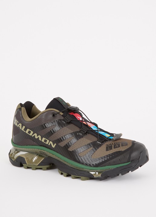 Salomon XT-4 OG sneaker met mesh details - voorkant 5 olijfgroen