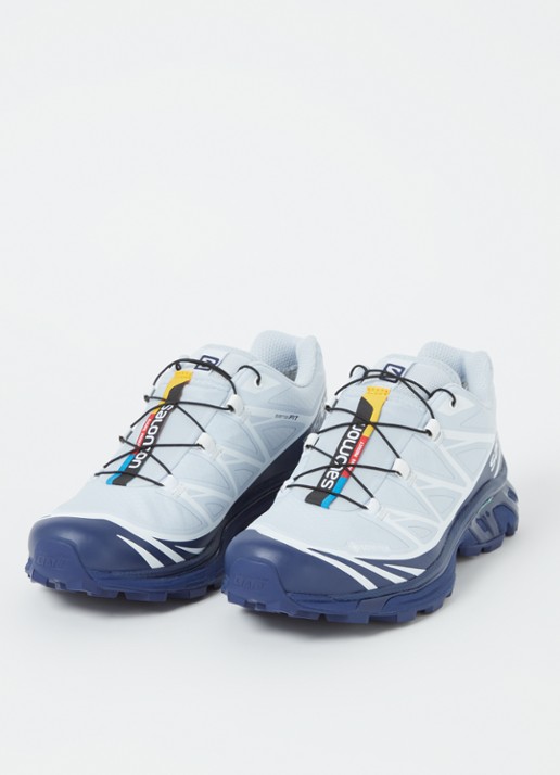 Salomon XT-6 Gore-Tex sneaker met logo - detail 2 lichtblauw