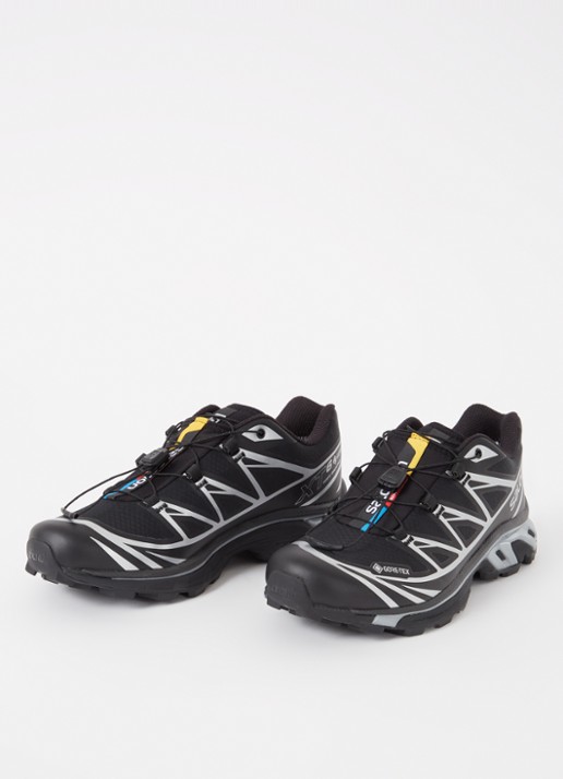 Salomon XT-6 Gore-Tex sneaker met mesh details - detail 2 zwart
