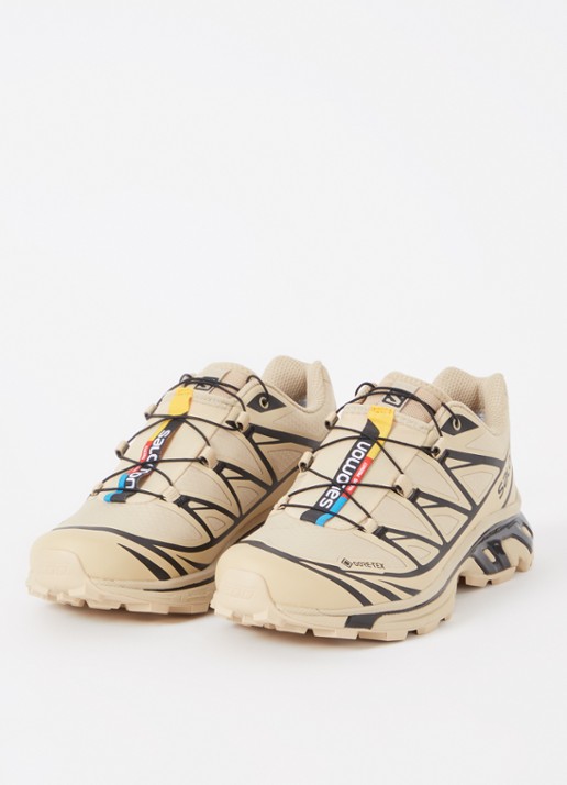 Salomon XT-6 Gore-Tex sneaker met mesh details - detail 2 donkerbeige