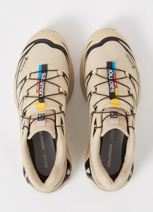 Salomon XT-6 Gore-Tex sneaker met mesh details - detail 3 donkerbeige