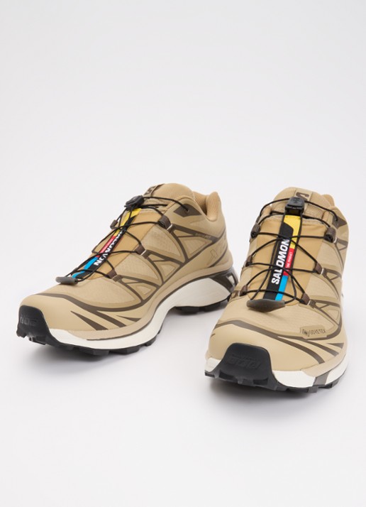 Salomon XT-6 Gore-Tex sneaker met mesh details - detail 3 donkerbeige
