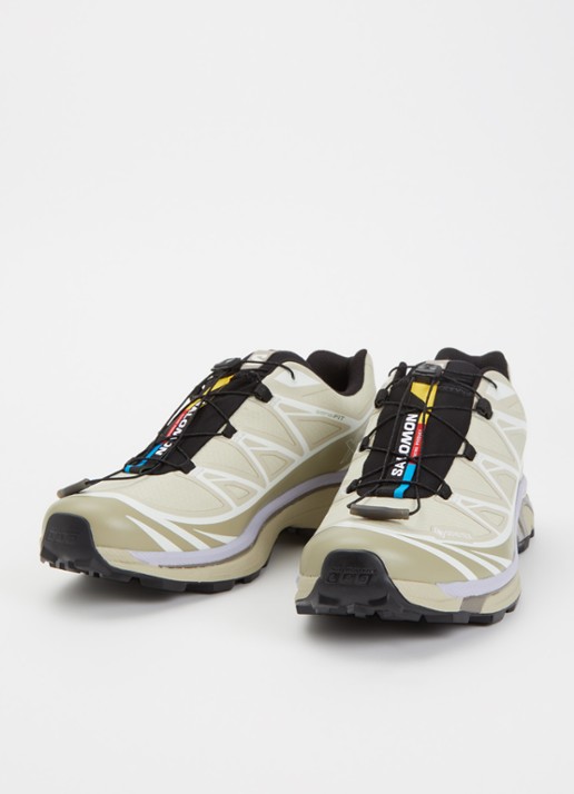 Salomon XT-6 Gore-Tex sneaker met mesh details - detail khaki