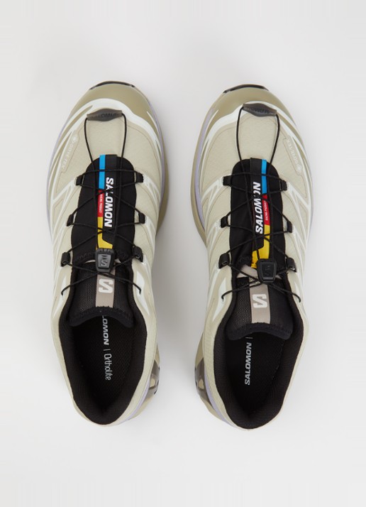 Salomon XT-6 Gore-Tex sneaker met mesh details - detail 2 khaki