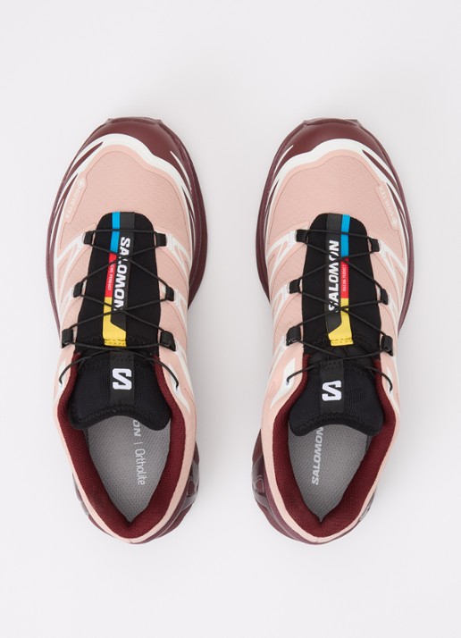 Salomon XT-6 GTX sneaker met mesh details - detail 6 bordeauxrood