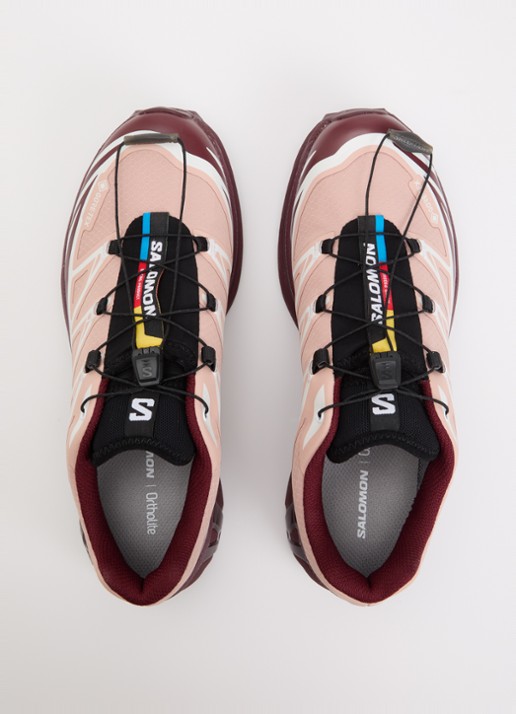 Salomon XT-6 GTX sneaker met mesh details - detail 9 bordeauxrood