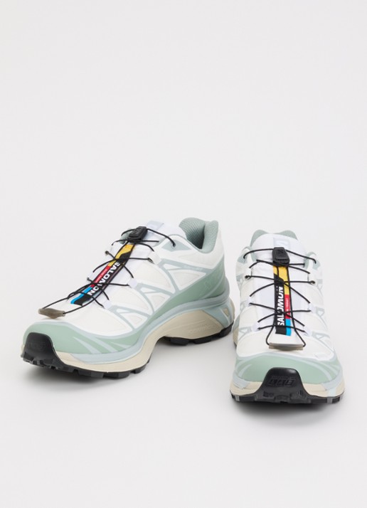 Salomon XT-6 GTX sneaker met mesh details - detail groen