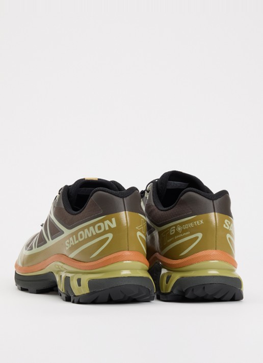 Salomon XT-6 GTX sneaker met mesh details - achterkant 2 bruin