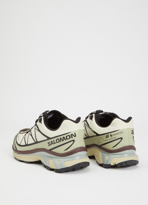 Salomon XT-6 GTX sneaker met mesh details - achterkant 5 lindegroen