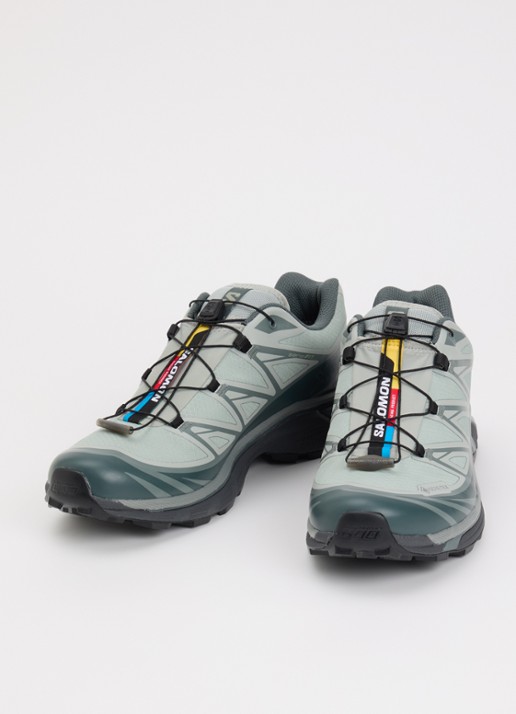 Salomon XT-6 GTX sneaker met mesh details - detail 3 zeegroen