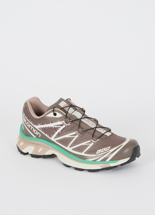 Salomon XT-6 Mindful 2 sneaker met logo - voorkant 4 bruin