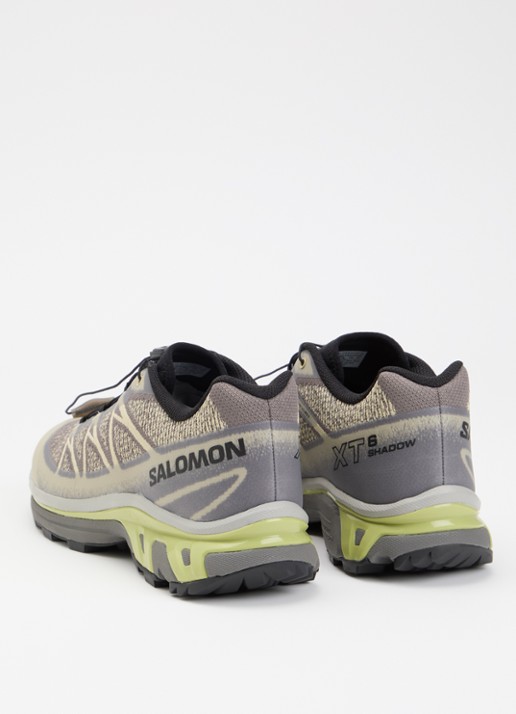 Salomon XT-6 sneaker met gebreid bovenwerk - achterkant 5 beige