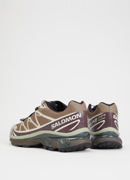 Salomon XT-6 sneaker met logo - achterkant 5 lichtbruin