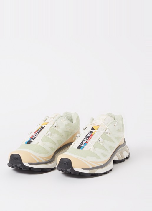 Salomon XT-6 sneaker met mesh details  - detail 2 lindegroen