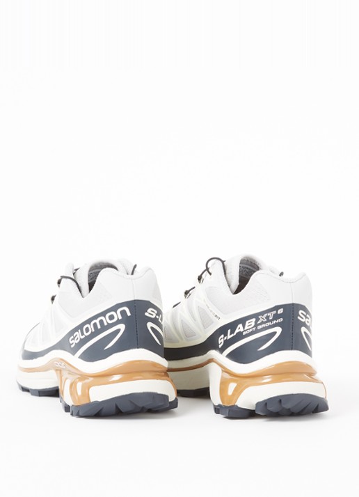 Salomon XT-6 sneaker met mesh details  - detail 2 lichtgrijs