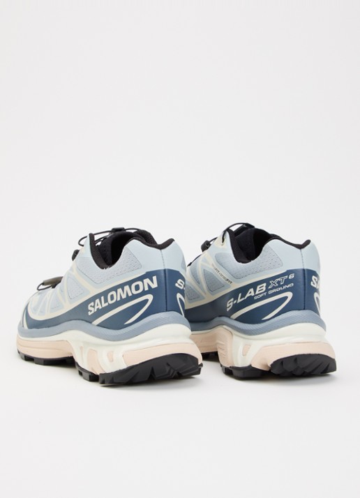 Salomon XT-6 sneaker met mesh details - achterkant lichtblauw