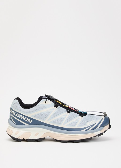 Salomon XT-6 sneaker met mesh details - voorkant 5 lichtblauw