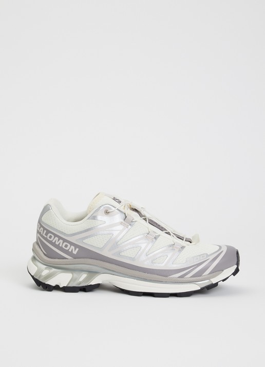Salomon XT-6 sneaker met mesh details - voorkant vanillegeel