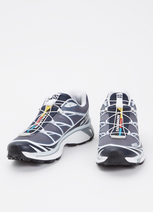 Salomon XT-6 sneaker met mesh details - detail staalblauw