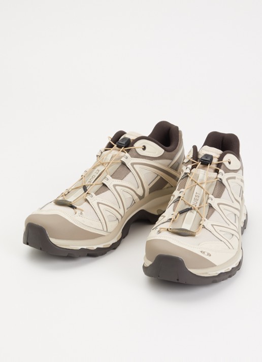 Salomon XT-Quest sneaker van mesh met logo - detail 3 beige