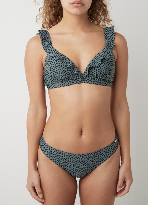 Sam Friday Cape voorgevormde bikinitop met beugel - voorkant 4 olijfgroen