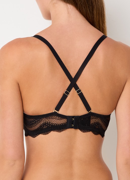 Sam Friday Demi voorgevormde push-up bh met kant - detail 3 zwart