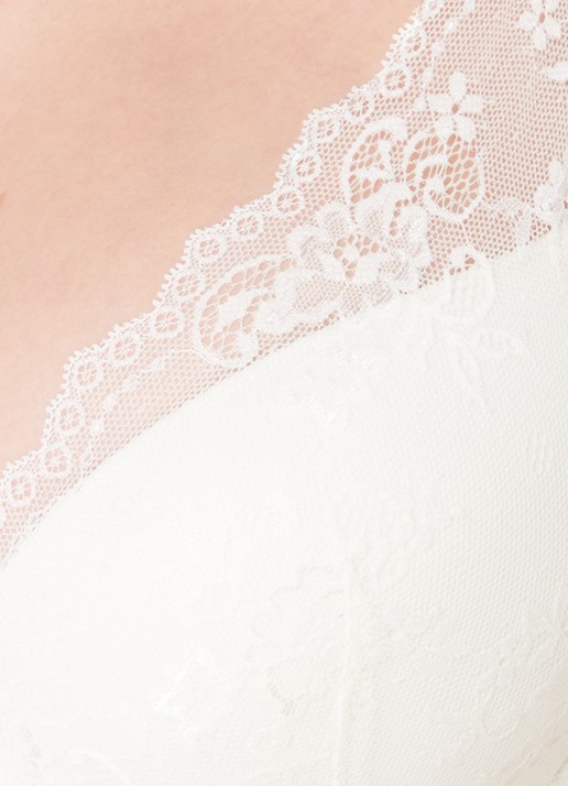 Sam Friday Demi voorgevormde push-up bh met kant - detail 5 gebroken wit